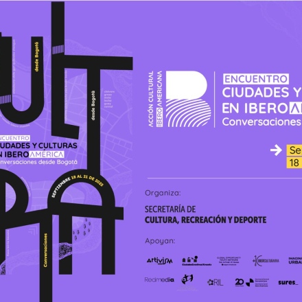 Inauguración Encuentro Ciudades y Culturas en Iberoamérica afiche