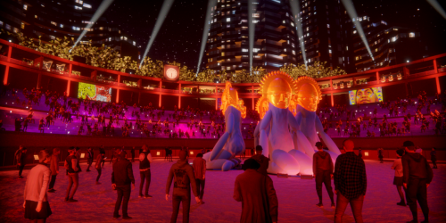 Render de “La casa común”, evento inaugural en la Plaza Cultural La Santamaría.
