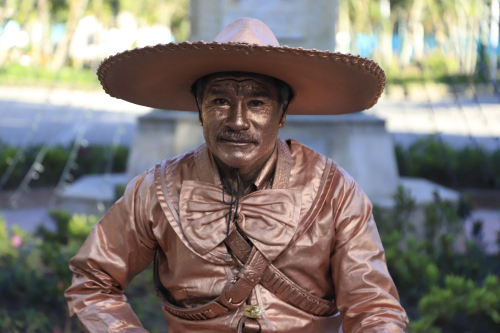 Artista escénico de la carrera séptima en Bogotá