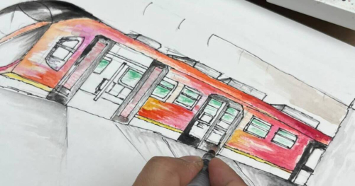dibujo del metro de Bogotá