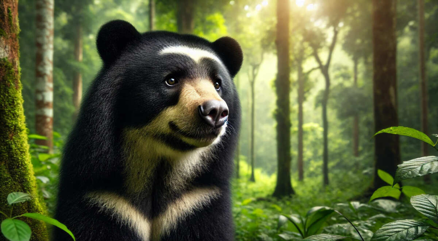 Oso de anteojos generado por IA