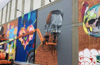  mural en homenaje a Gabriel García Márquez
