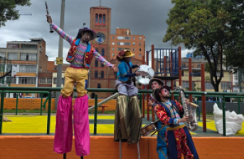 artistas en la calle