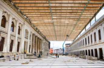 Obra arquitectónica en proceso