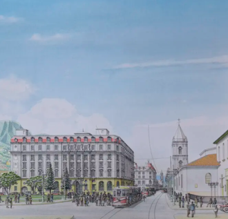 Ilustración de portada: Parque Santander 1930 por Julio López