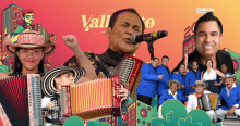 Afiche vallenato al parque