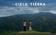 Afiche del documental Por cielo y tierra