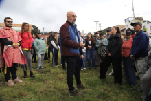 Laboratorio en Usme con el Secretario Trujillo
