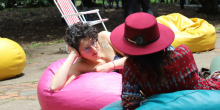Amigas al aire libre
