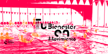 Fotografía de la piscina semiolimpica del centro felicidad chapinero modificada en colores y de la campaña tu bienestar en movimiento
